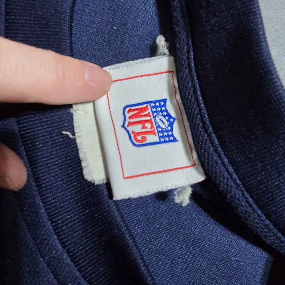 vintage NFL Chicago Bears Shirt Mens XL Navy Orange Long Sleeve Performance - Picture 2 of 6